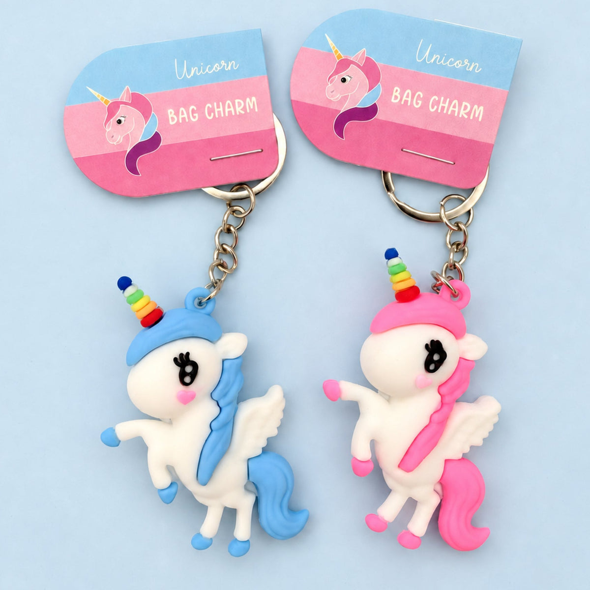 Decorative Unicorn Charm - Pink/Blue Mix
