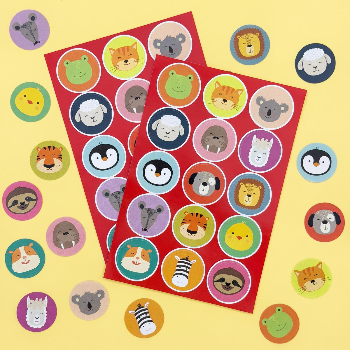 Animals sticker sheet