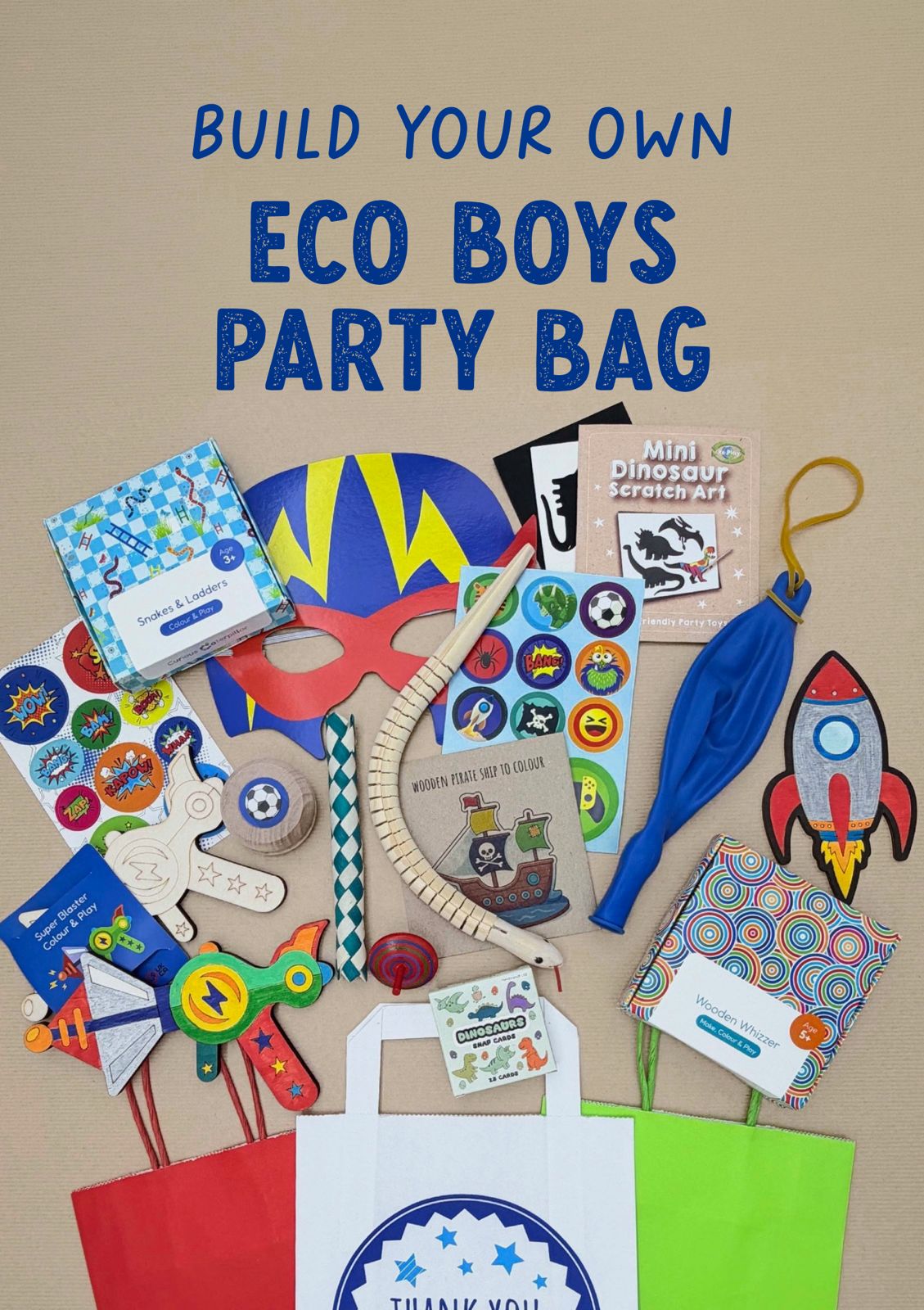 Boys Eco Party Bag - DIY