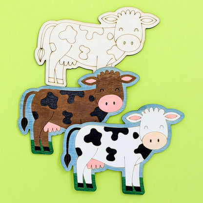 Farm - Wooden Shape to Colour
