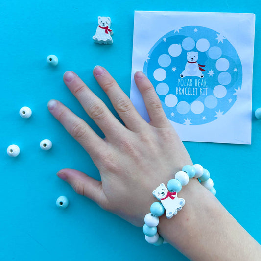 DIY Christmas Polar Bear Bracelet