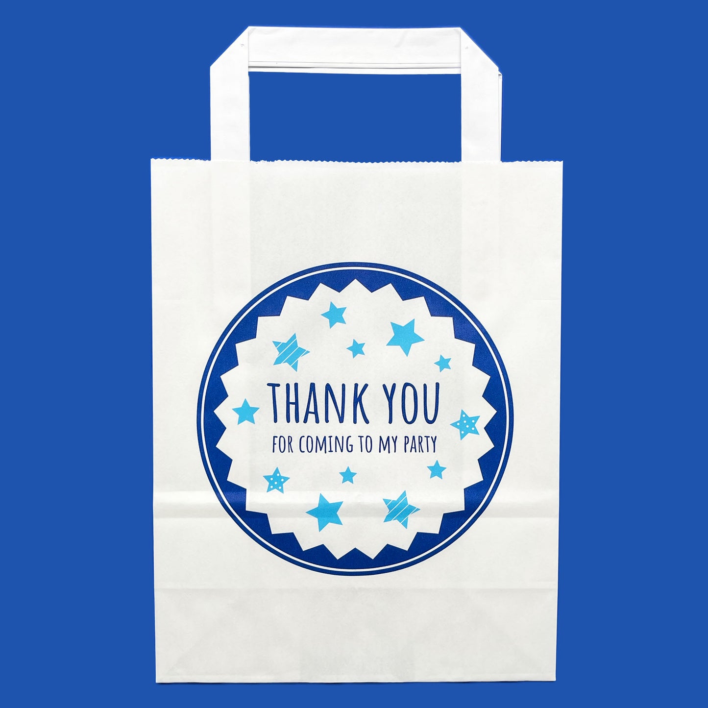 Printed - White 'Thank You for Coming To My Party' Paper Party Bags