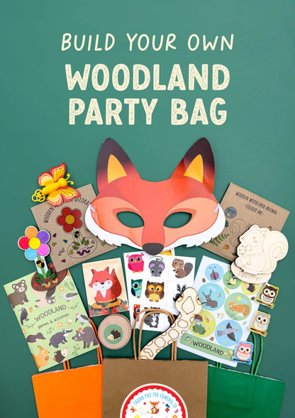 Woodland diy party bags