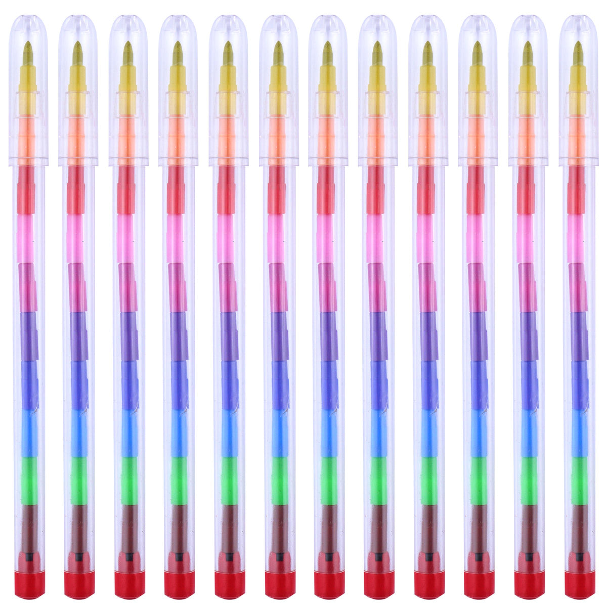 Rainbow pencil with interchangeable coloured nibs