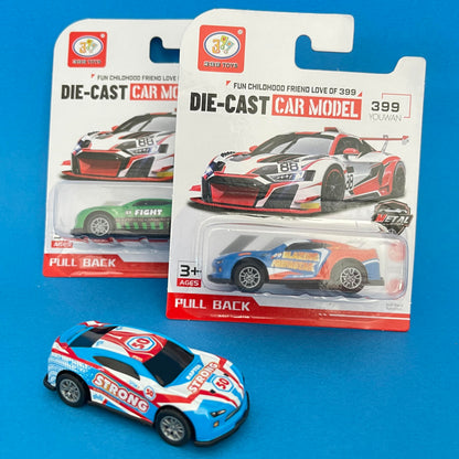 Pull Back Racing Car - Die Cast Metal