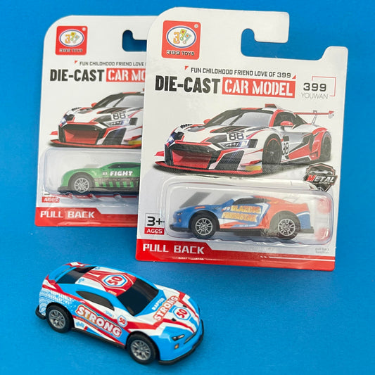 Pull Back Racing Car - Die Cast Metal