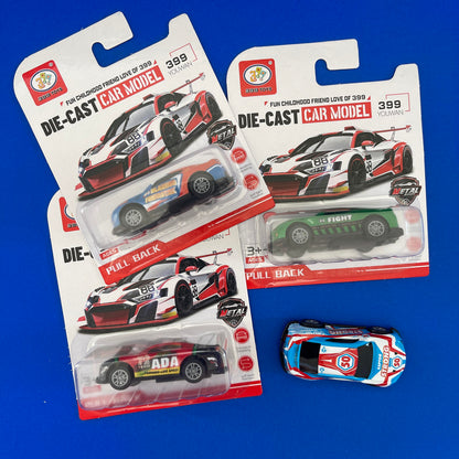 Pull Back Racing Car - Die Cast Metal