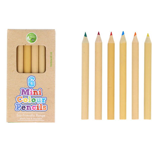 Eco colouring pencils 6pk
