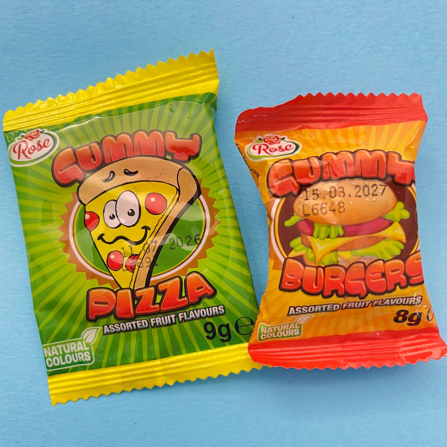 Gummy Pizza/Burger 9g/8g - wrapped