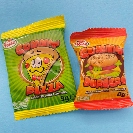 Gummy Pizza/Burger 9g/8g - wrapped