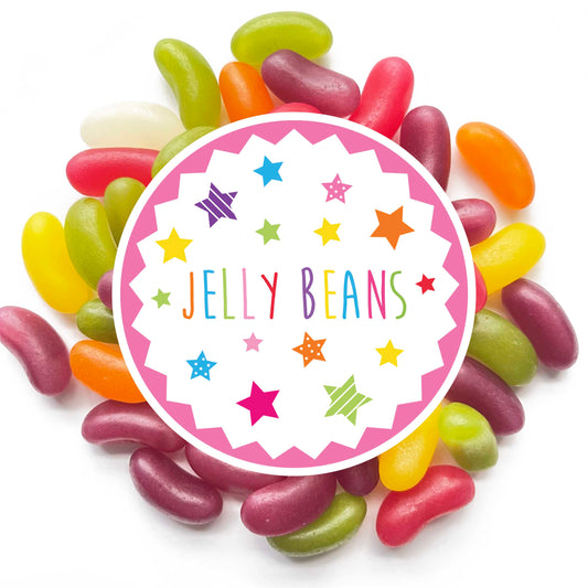 Jelly Bean Sweets Pink Stars - 20g