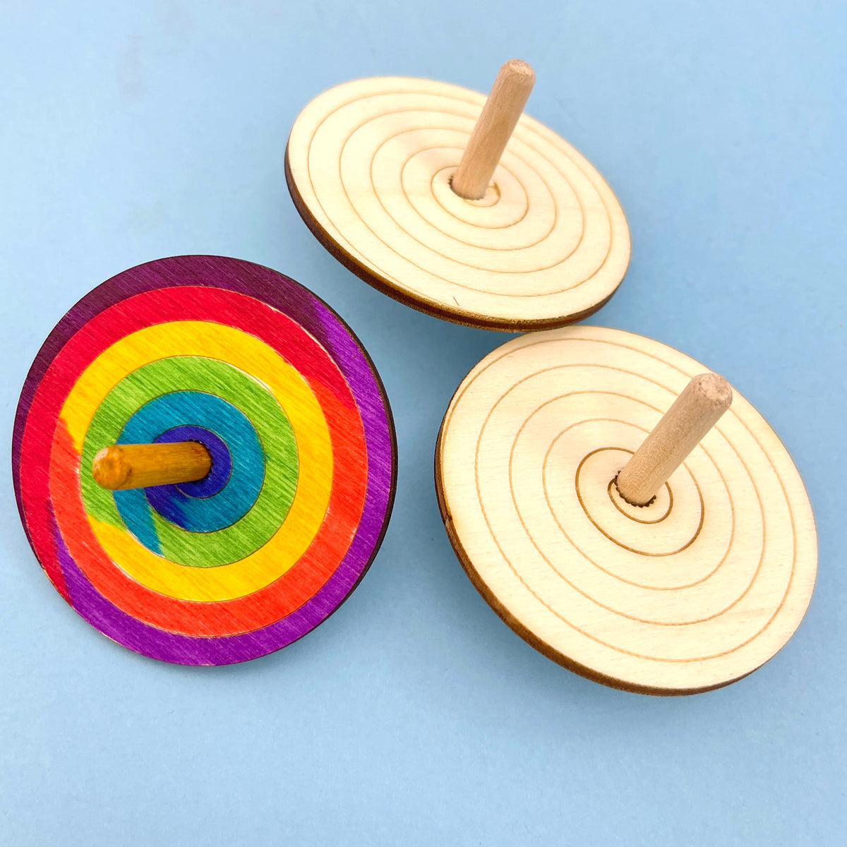 Spiral - Colour Me Spinning Top — one included in Eco Space Party Bag; assorted designs shown where applicable