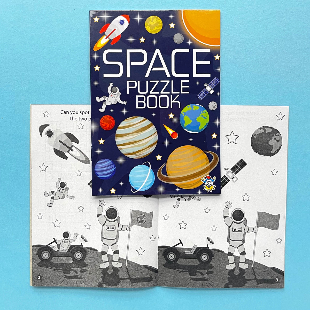Space Puzzle Book — one included in Eco Space Party Bag; assorted designs shown where applicable