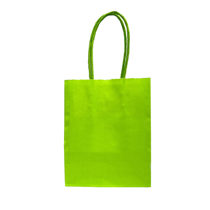 Mini Lime Paper Bag - 12cm x 15cm x 6cm