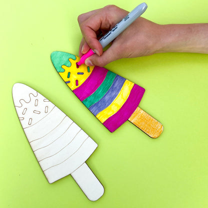 Wooden Ice Cream/Lolly-Party Bag Fillers - Girls-The Curious Caterpillar