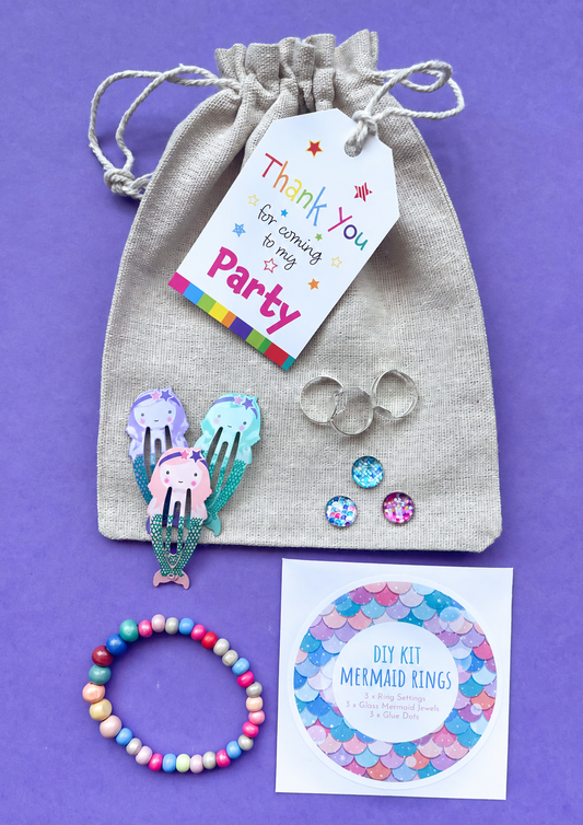 Mermaid - Eco Cotton Party Bag-Party Bags - Girls-The Curious Caterpillar