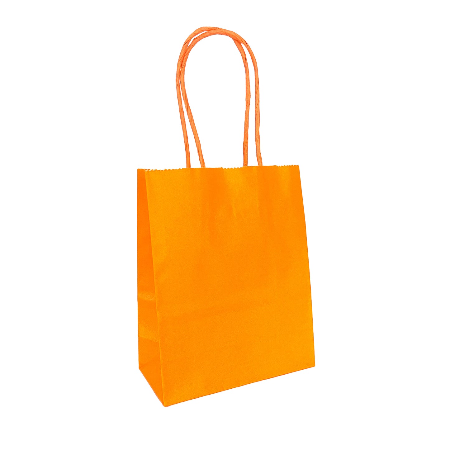 Mini Orange Paper Bag - 12cm x 15cm x 6cm