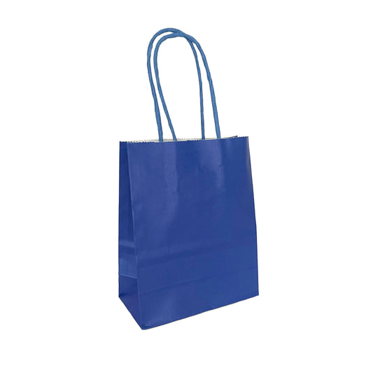 Mini Royal Blue Paper Bag  - 12cm x 15cm x 6cm