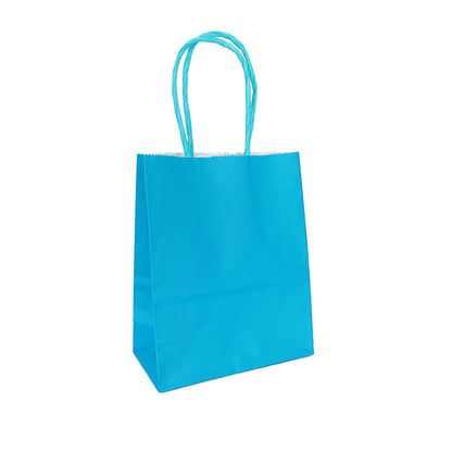 Mini Sky Blue Paper Bag  - 12cm x 15cm x 6cm