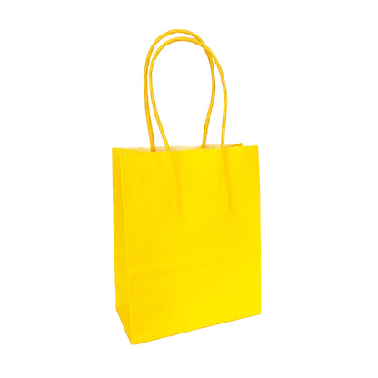 Mini Yellow Paper Bag - 12cm x 15cm x 6cm