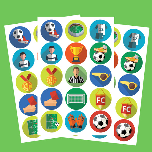Football sticker sheet
