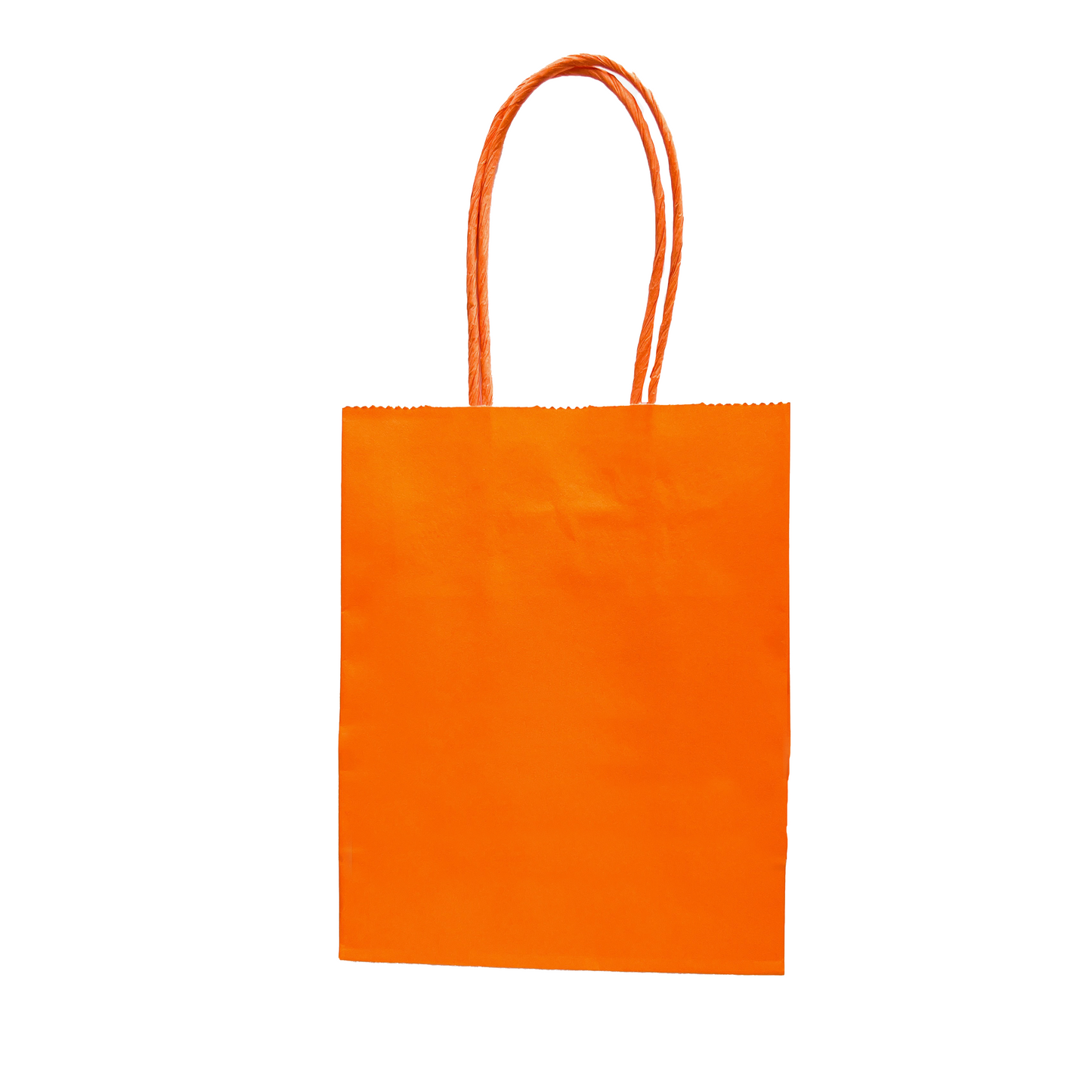 Mini Orange Paper Bag - 12cm x 15cm x 6cm