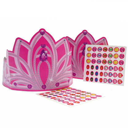 Princess DIY Crown Kit; optional choice for a princess build-your-own party bag; only included if selected; assorted designs may vary.