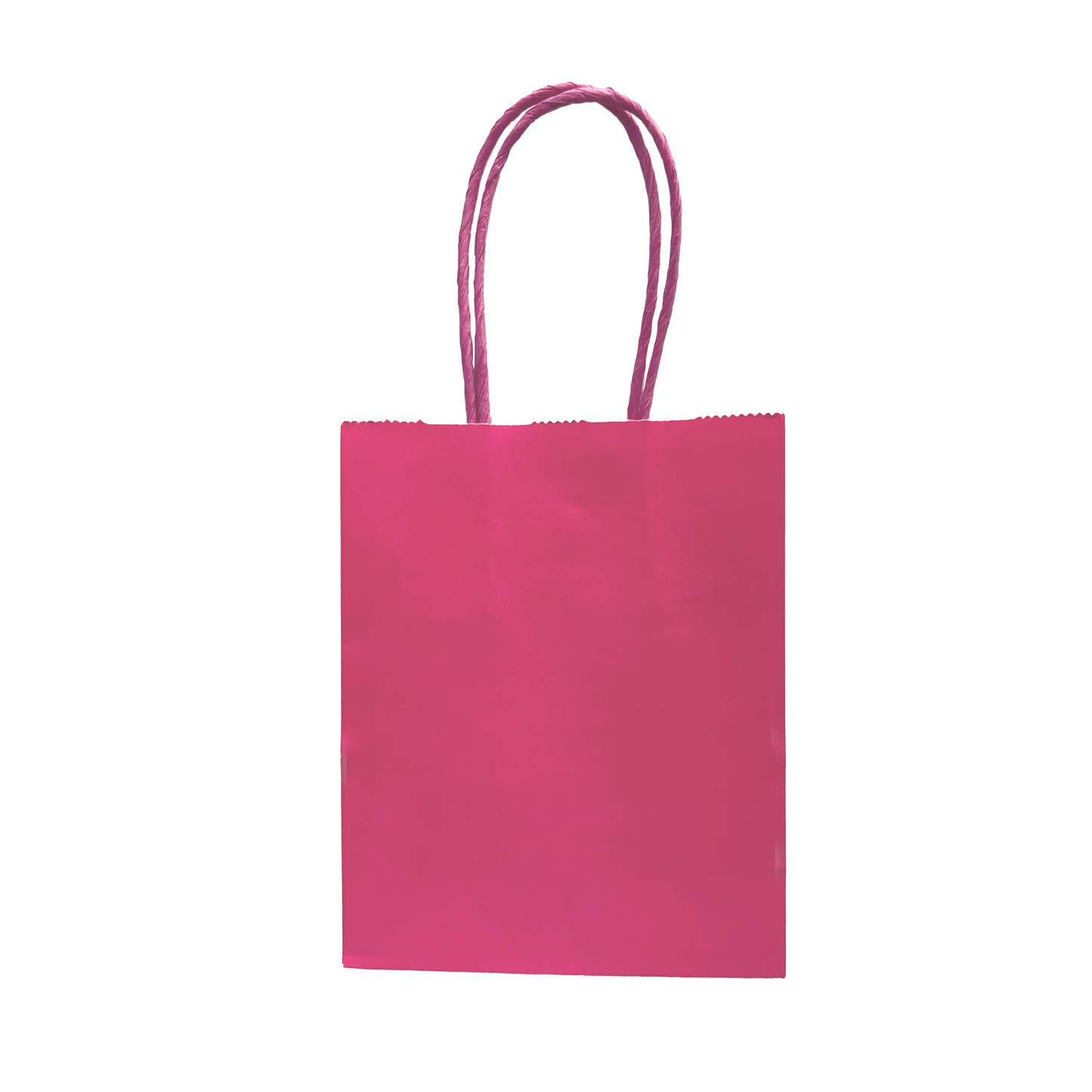 Mini Pink Paper Bag - 12cm x 15cm x 6cm