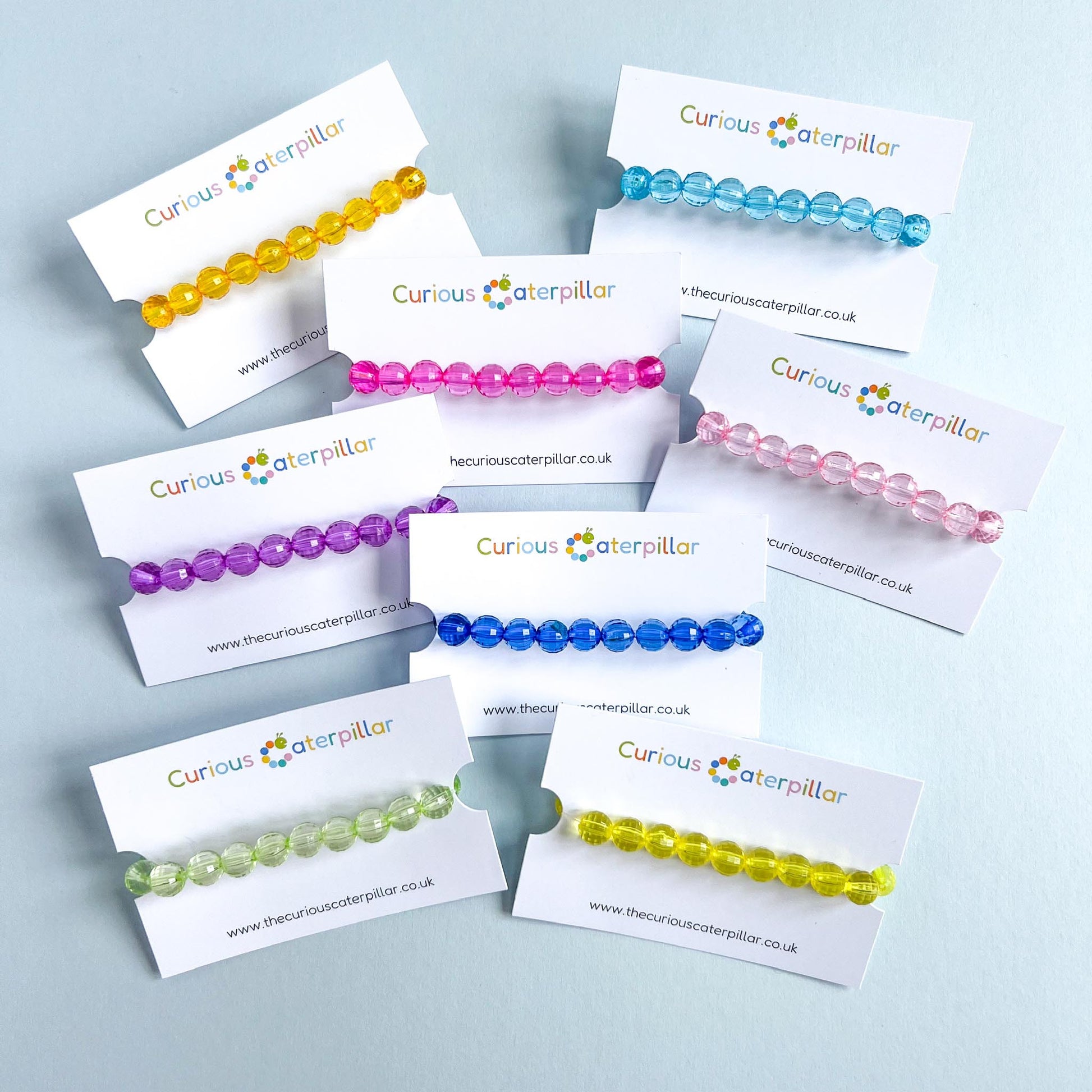 Rainbow colours bead bracelet-Party Bag Fillers - Girls-The Curious Caterpillar