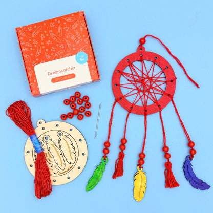 Dreamcatcher Craft Kit - Red/Blue