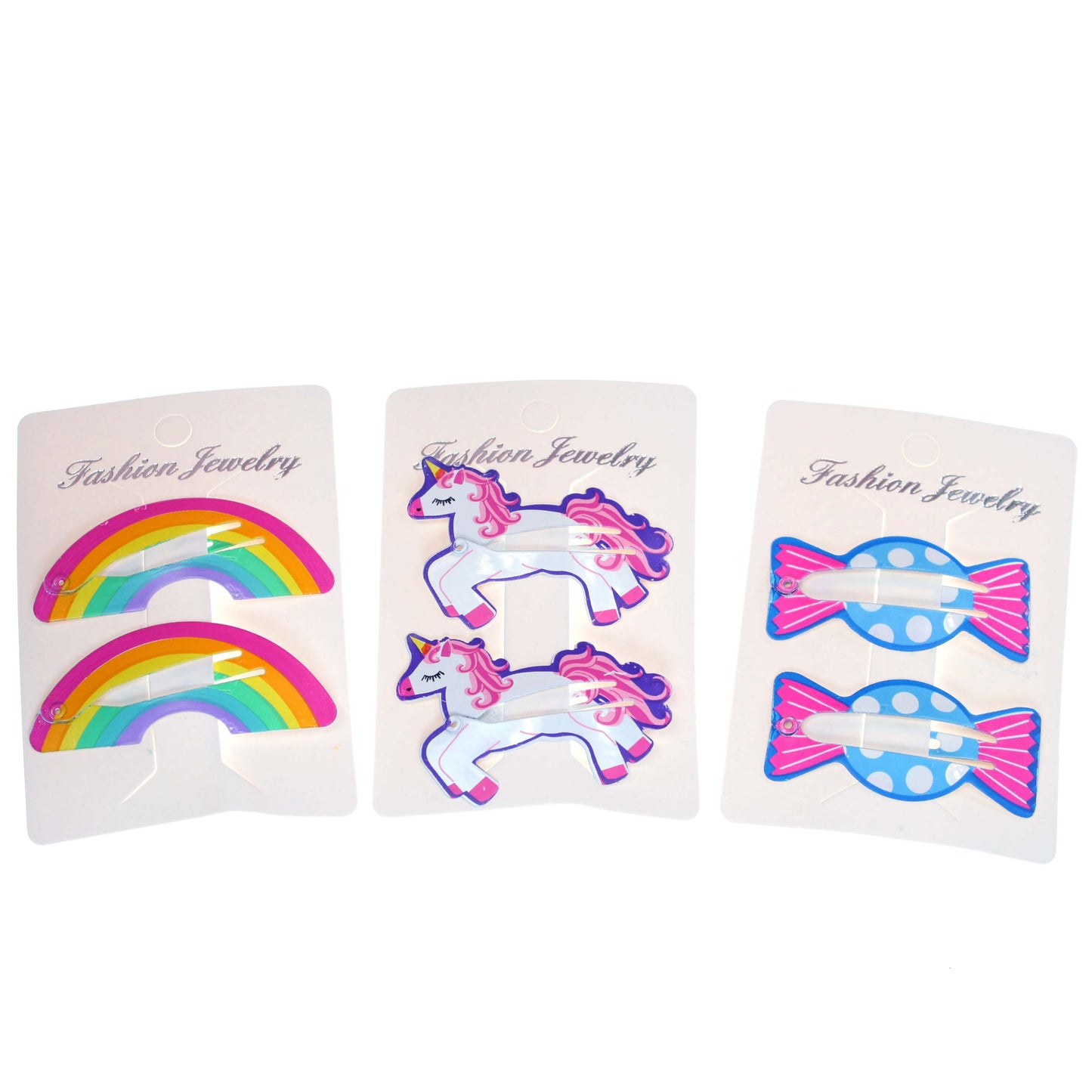 Unicorn, Rainbow & Sweet Hair Clips - 1 pair