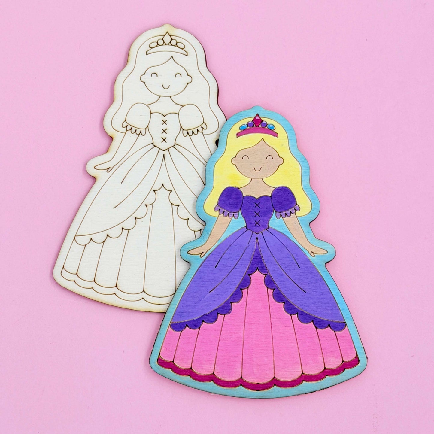 Princess Themed Wooden Shape