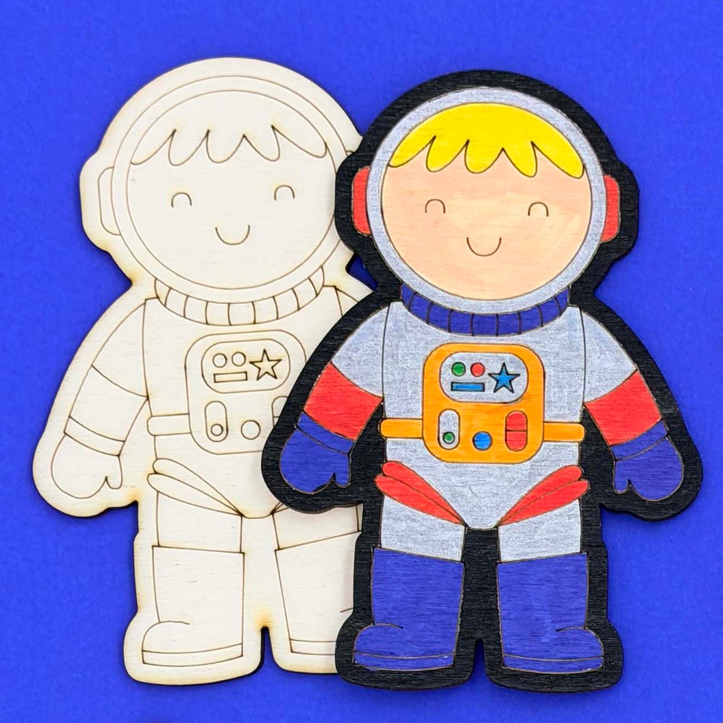 Space - Wooden Shape to Colour