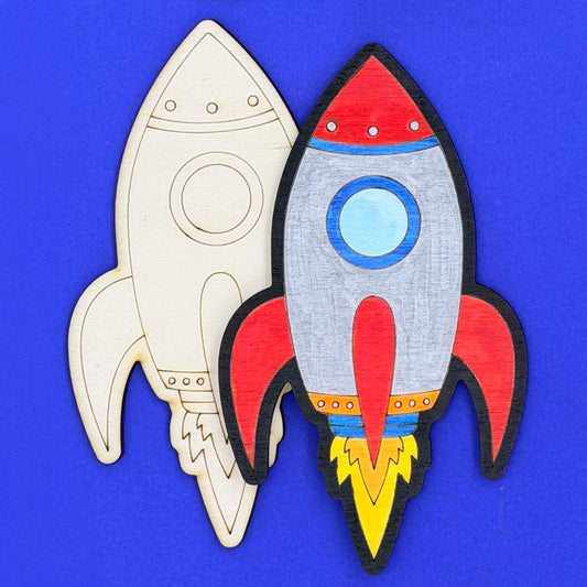 Space - Wooden Shape to Colour