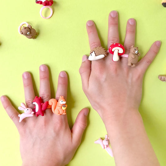 Woodland Ring-Party Bag Fillers - Girls-The Curious Caterpillar