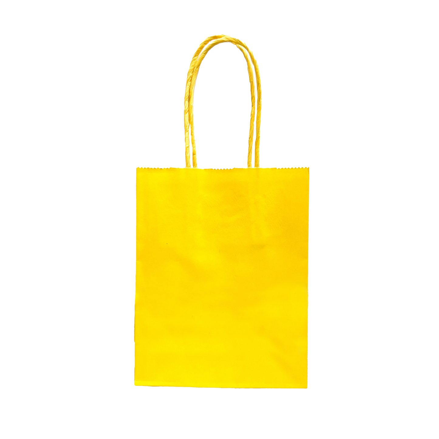 Mini Yellow Paper Bag - 12cm x 15cm x 6cm