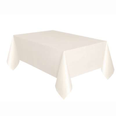 Ivory Plastic Tablecover