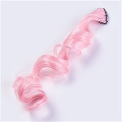 Pink/LilacHair extension curled