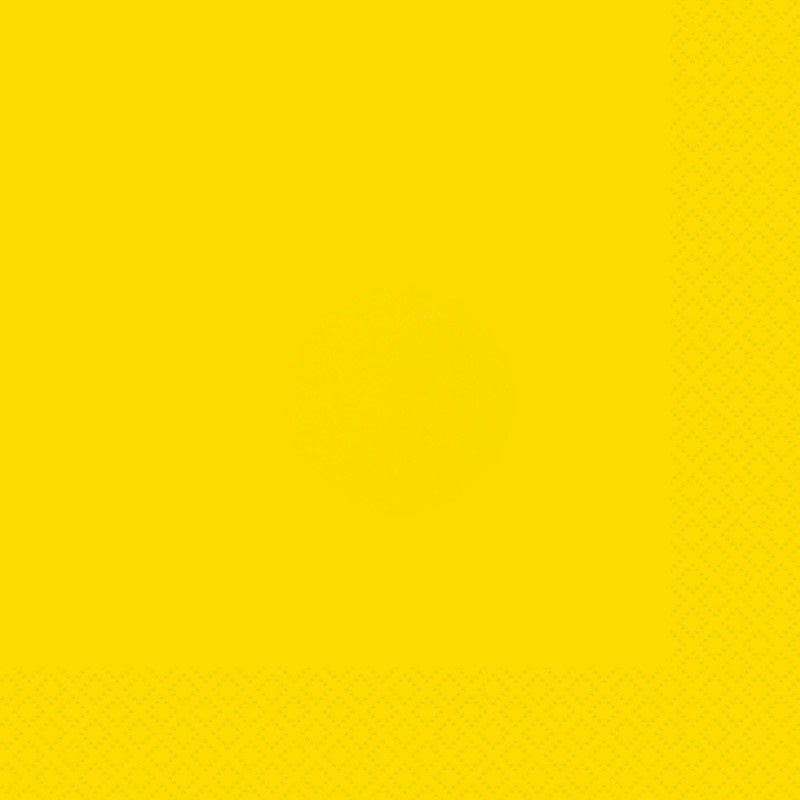 Neon Yellow Lunch Napkins - 20pk