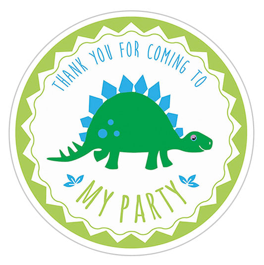 Dinosaur Party Label