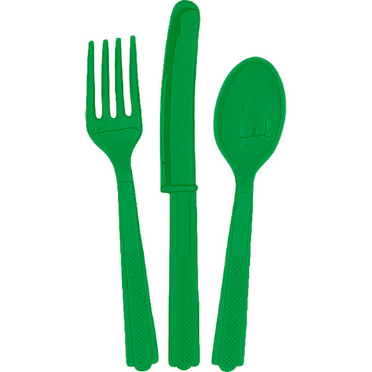 Emerald Green Cutlery 18pk
