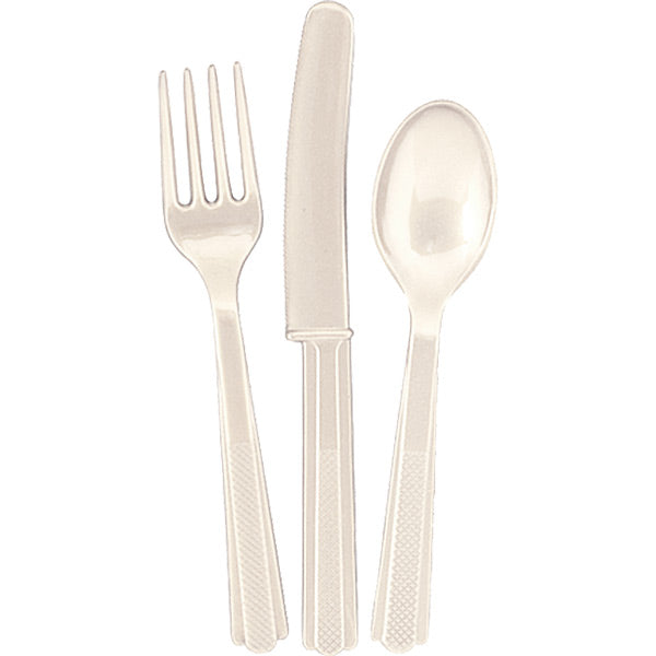 Ivory Cutlery 18pk