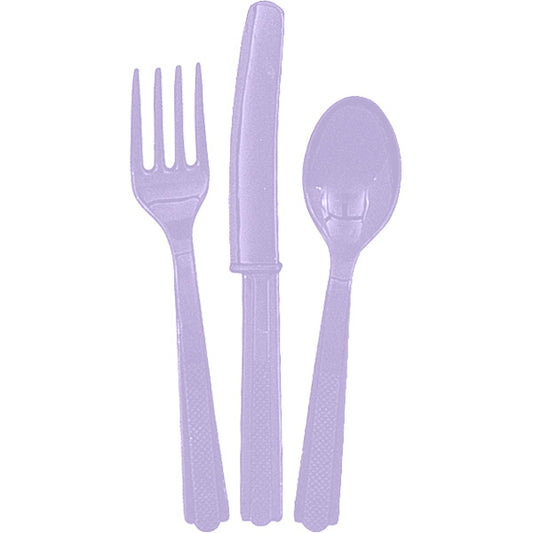 Lavender Cutlery 18pk