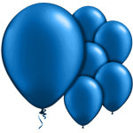 A Pack of 10 Evening Blue Helium Quality Balloons