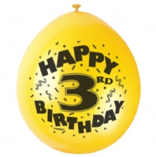 Happy 3rd Birthday Balloons
