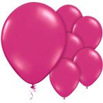 A Pack of 10 Hot Fuchsia Pink Helium Quality Balloons
