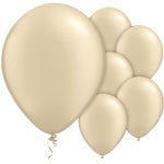 A Pack of 10 Ivory Cream Helium Quality Balloons