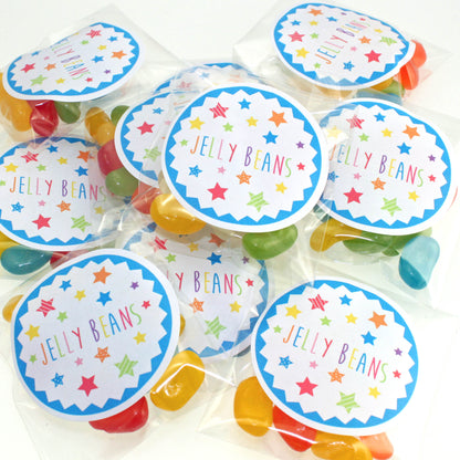 Jelly Bean Sweets Blue Stars