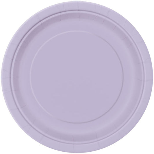 Lavender Paper Plates 22cm - 16pk