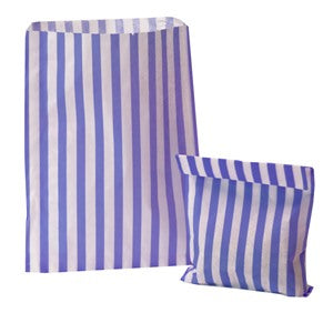 Lilac Candy Striped Treat Bag